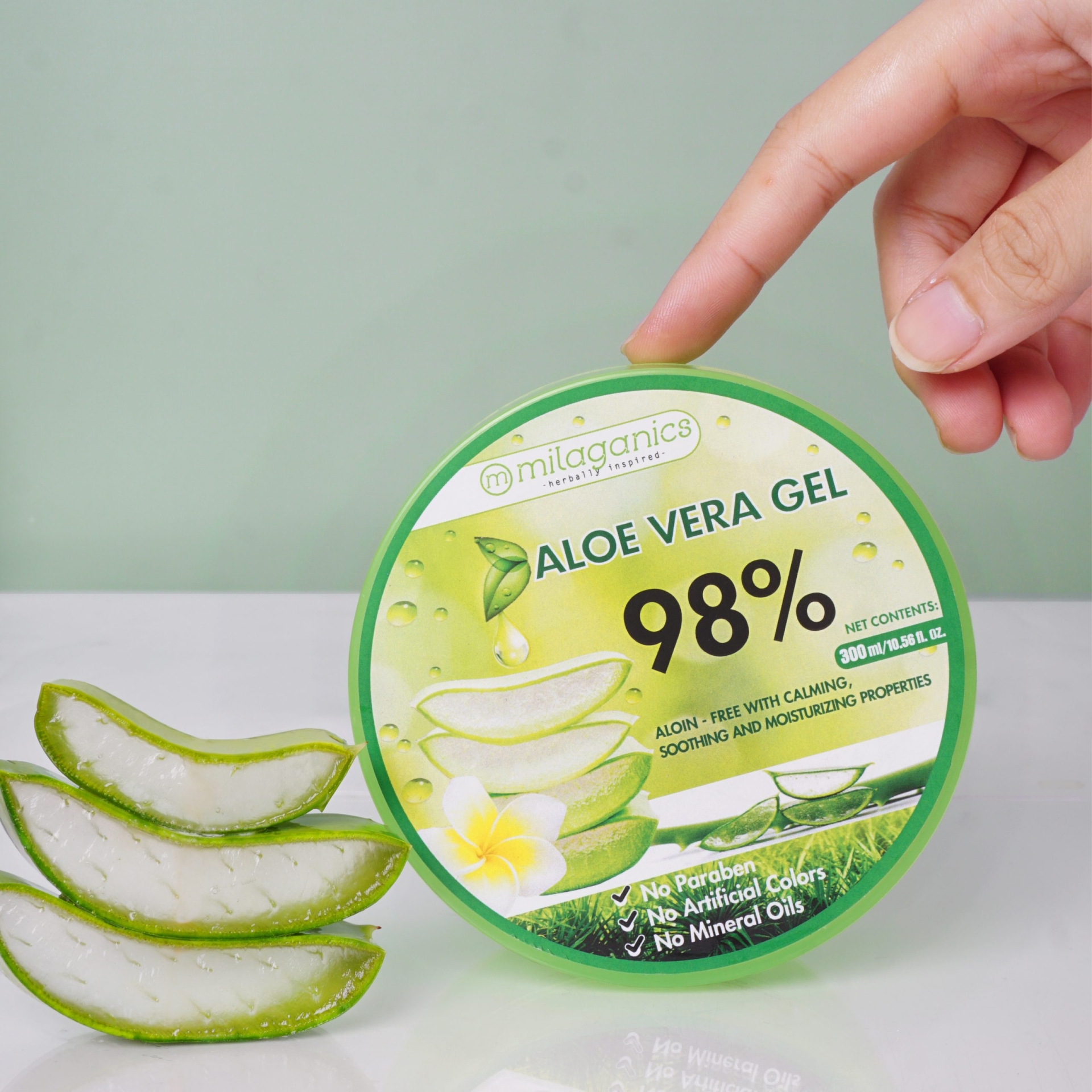 Gel Nha Đam Milaganics Dưỡng Ẩm & Làm Mềm Da 300ml
