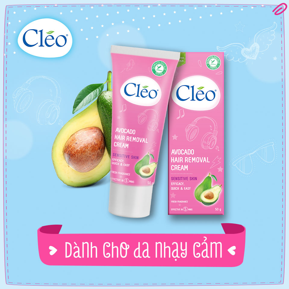 Kem Tẩy Lông Cléo Dành Cho Da Nhạy Cảm 50g