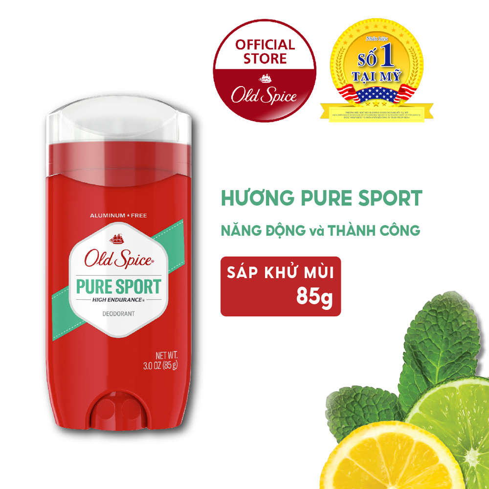 Sáp Khử Mùi Old Spice Hương Pure Sport Năng Động
