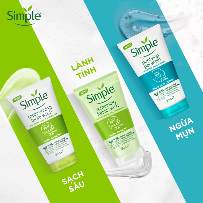 Review Chi Tiết Sữa Rửa Mặt Simple Hot nhất Năm 2024