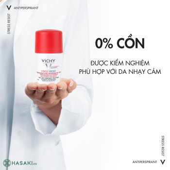 Lăn Khử Mùi Vichy Ngăn Mồ Hôi, Giữ Khô Thoáng Suốt 48h
